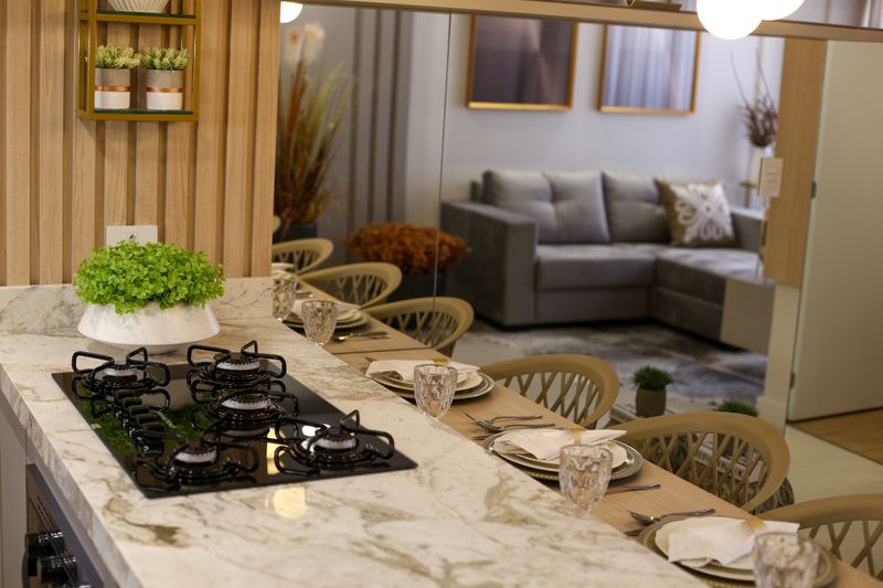 Open kitchen concept inside the Zupas restaurant